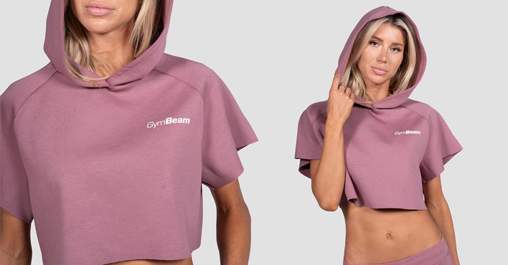 Ženska kratka majica s kapuco Relay Haze - GymBeam