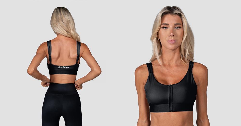 Športni modrček Prime Black – GymBeam