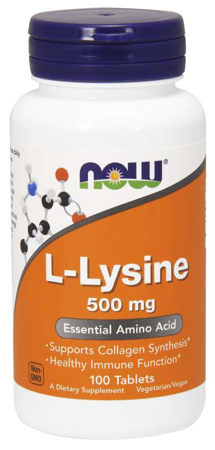 L-Lizin 500 mg - NOW Foods
