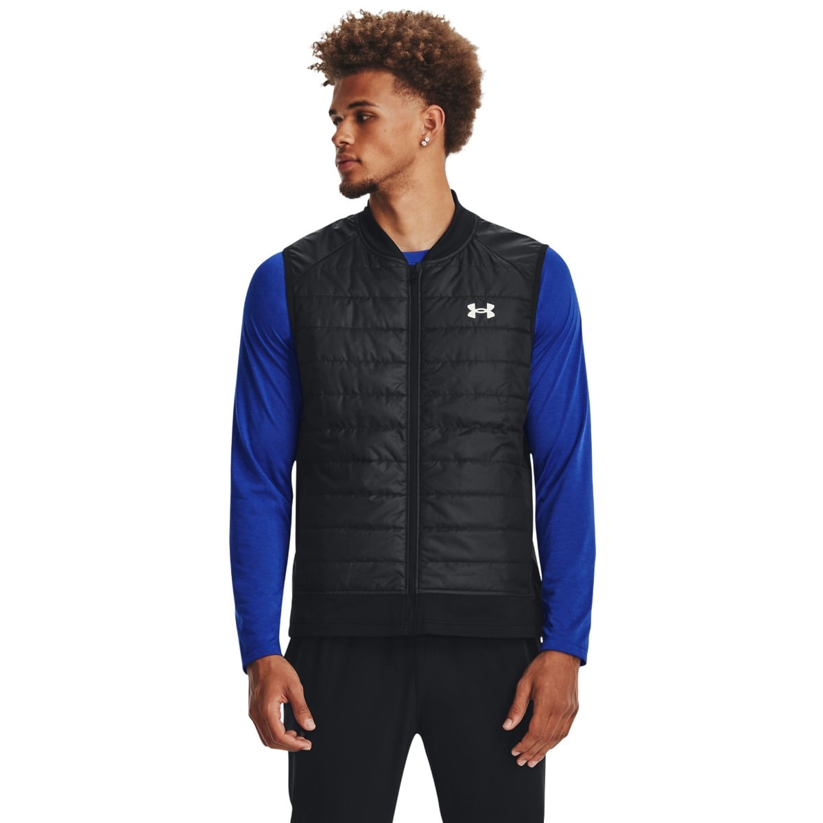 Moški brezrokavnik Launch Insulated Black - Under Armour