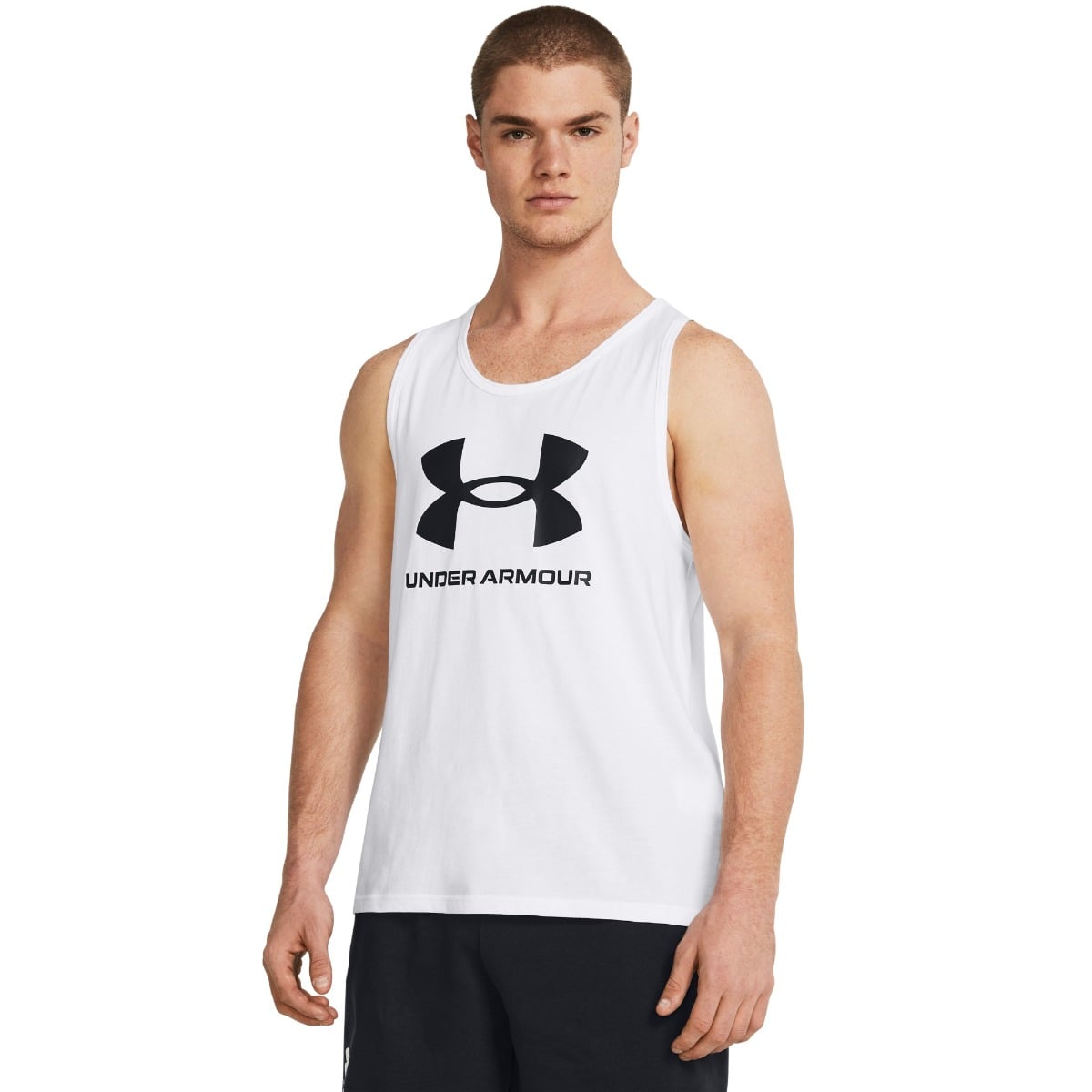 Moški top SPORTSTYLE LOGO White - Under Armour