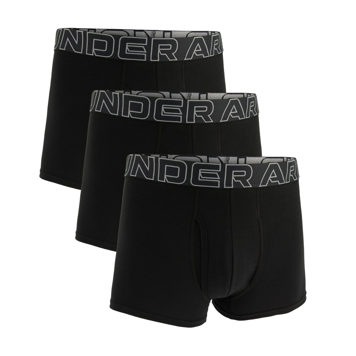 Moške boksarice Perf Cotton 3in 3Pack Black - Under Armour