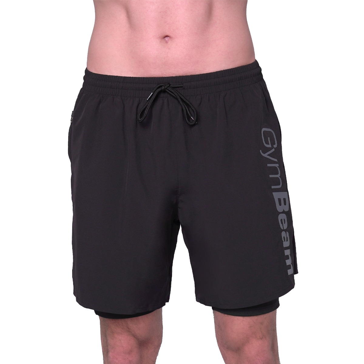 GymBeam Kratke hlače 2v1 Essence Black - Velikost: XL | Barva: čierna | Teža: 0,2854 g | Pakiranje: 75 · záber 10