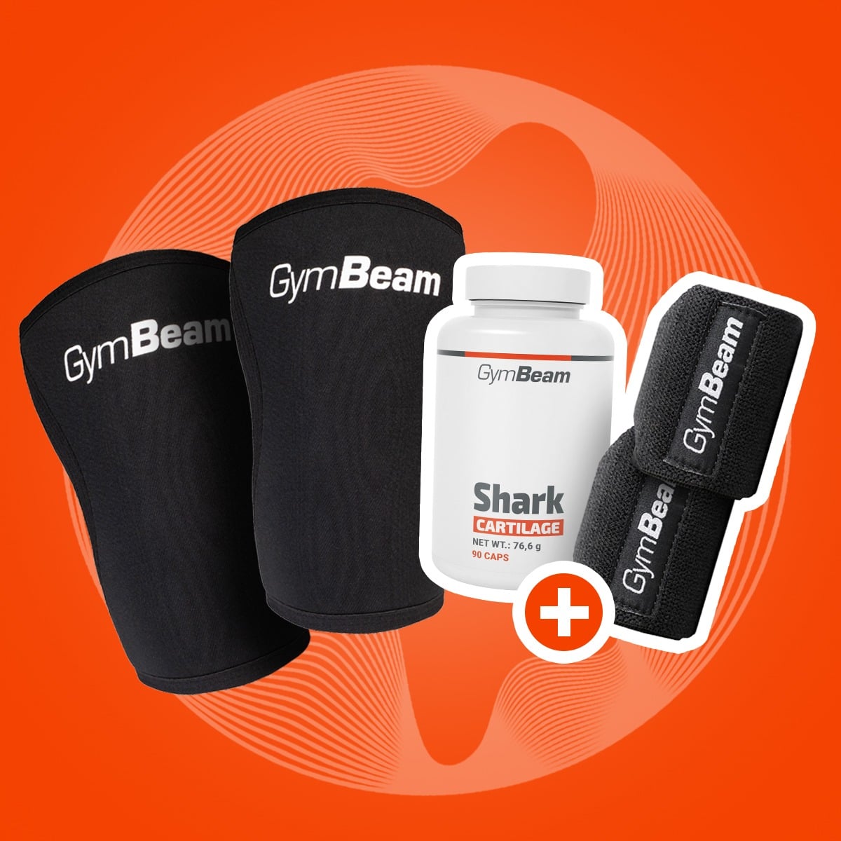 Neoprenska opornica za koleno Conquer - GymBeam + darili