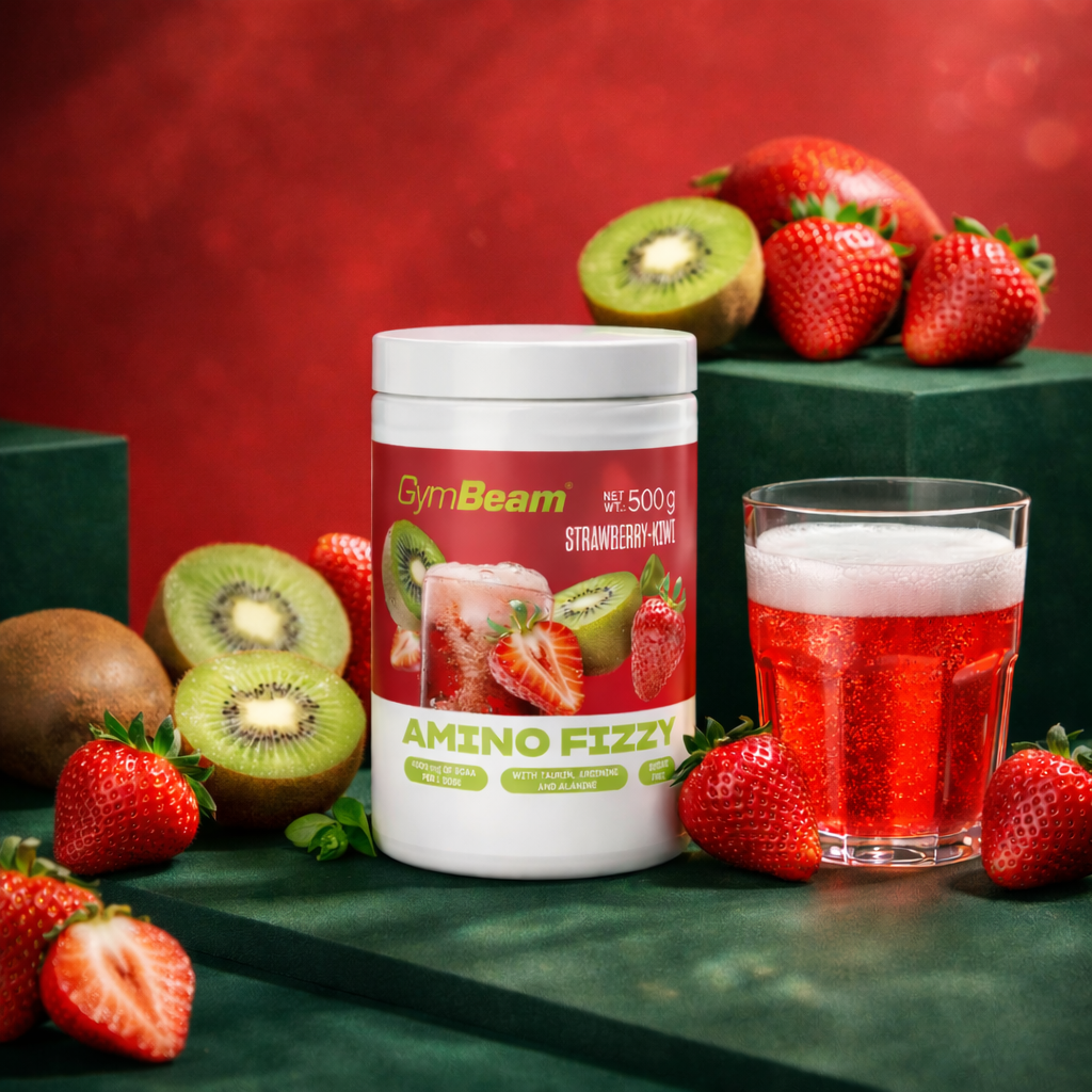 Amino Fizzy - GymBeam 500 g - jagoda - kivi