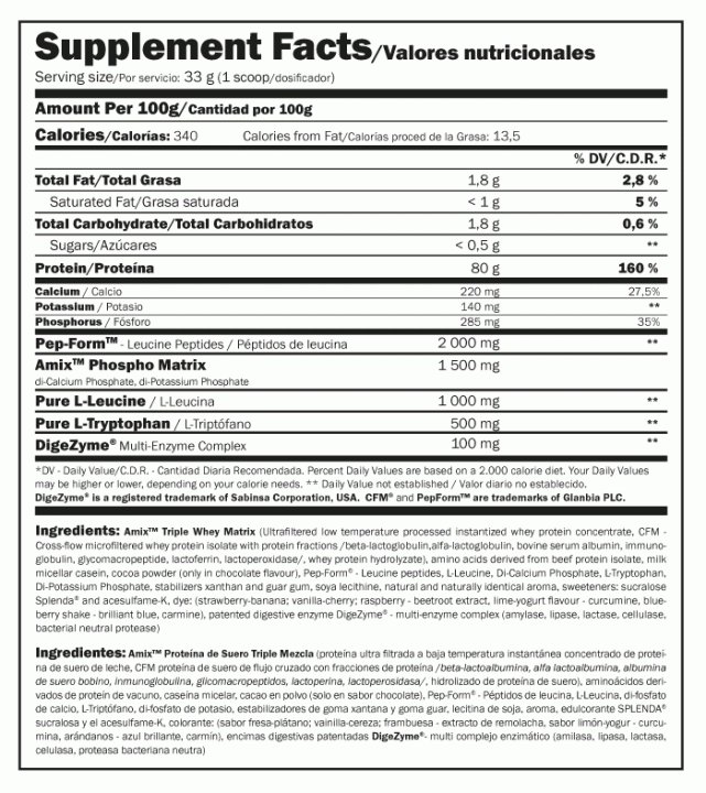 Anabolic Monster Whey - Amix 2000 g - vanilja - višnja