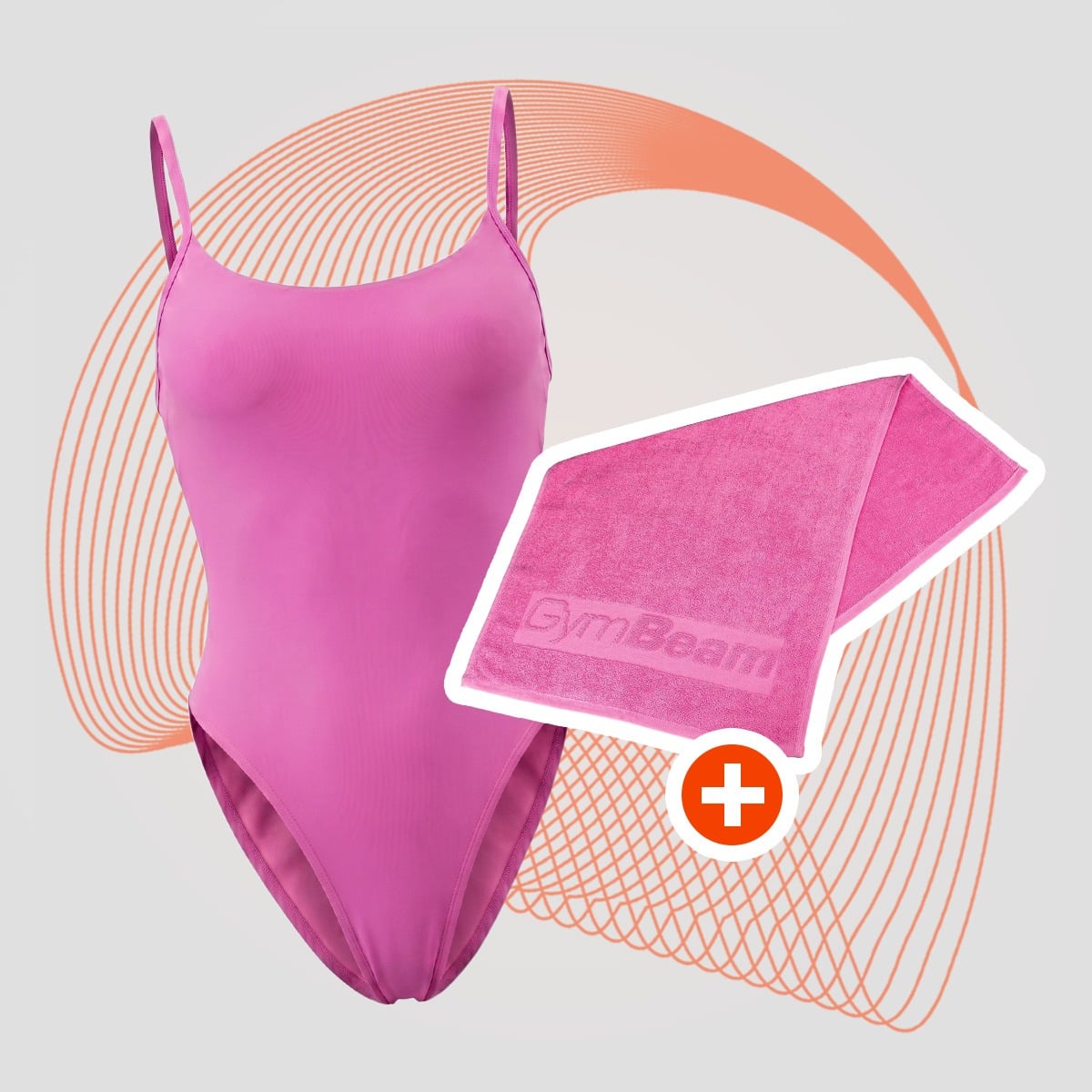 Ženske kopalke ARUBA Pink - GymBeam + darilo