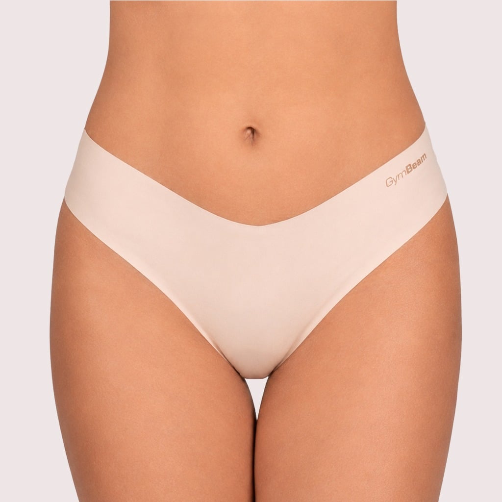 Brezšivne spodnjice Comfy 3Pack Beige - GymBeam