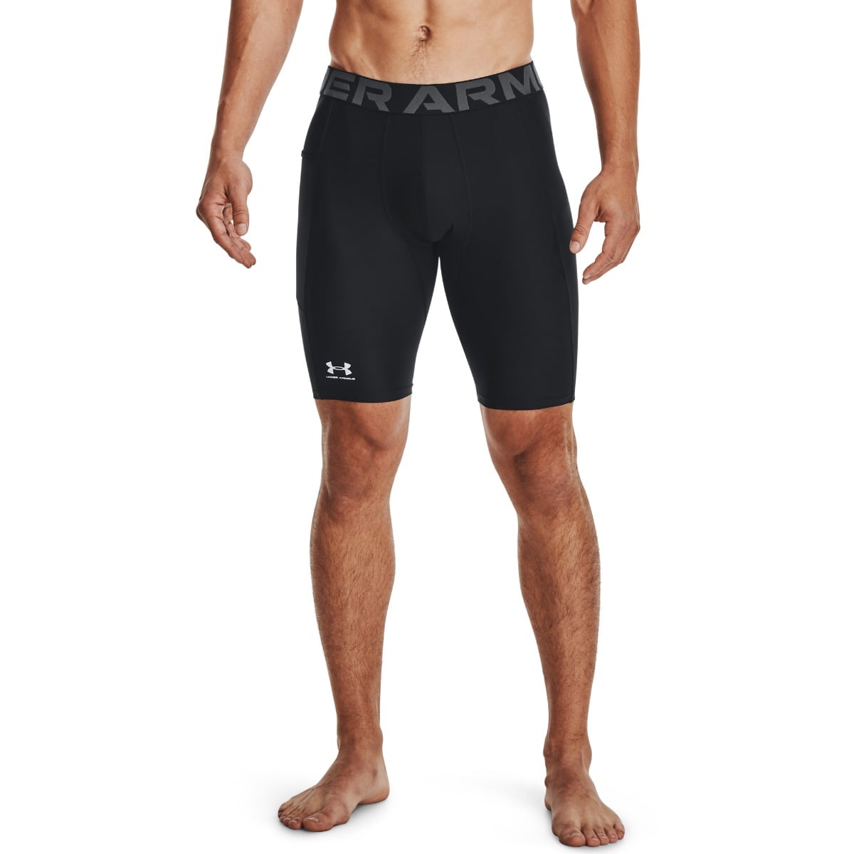 Moške kompresijske kratke hlače HG Armour Long Short Black - Under Armour