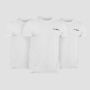 Moška majica Basic 3Pack White - GymBeam XXXL - 3pack