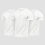 Moška majica TRN 3Pack White - GymBeam XXXL - 3pack