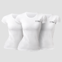 Ženska majica Basic 3Pack White - GymBeam XXL - 3pack