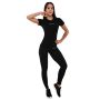 Ženska majica s kratkimi rokavi FIT Black - GymBeam L