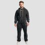 Pulover s kapuco Aura Washed Black - GymBeam XL