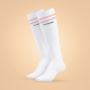 Nogavice High Socks White - BeastPink M