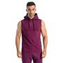 Majica s kapuco brez rokavov Essential Hoodie Plum - STRIX XXXL