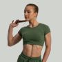 Ženski crop top Essential Cedar Green - STRIX S