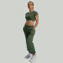 Ženski crop top Essential Cedar Green - STRIX S
