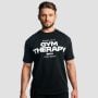 Majica s kratkimi rokavi Gym Therapy Black - GymBeam M