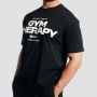 Majica s kratkimi rokavi Gym Therapy Black - GymBeam M