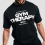 Majica s kratkimi rokavi Gym Therapy Black - GymBeam M
