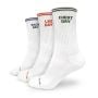 Nogavice GymRat 3Pack White - GymBeam M