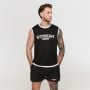 Moška majica brez rokavov Varsity Black – GymBeam L