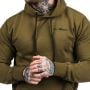 Pulover s kapuco Athlete Military Green Black - GymBeam XL