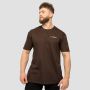 Majica s kratkimi rokavi Basic Chocolate Brown - GymBeam M