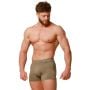Moške boksarice Seamless 2Pack Army - GymBeam L
