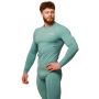 Kompresijska majica z dolgimi rokavi Mid Blue - GymBeam XXXL