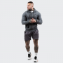 Moška jopica Zipper Hoodie Grey Black - GymBeam L