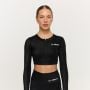 Ženski športni top Prime Black – GymBeam S