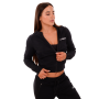 Ženska jopa TRN Zip-Up Black - GymBeam S