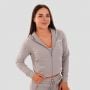Ženska jopa TRN Zip-Up Grey - GymBeam S