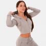 Ženska jopa TRN Zip-Up Grey - GymBeam S