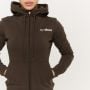 Ženska Zip Up jopica Limitless Espresso - GymBeam M