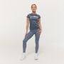 Ženska majica Mesh Essence Denim Blue - GymBeam S