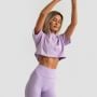 Ženska majica Limitless Cropped Lavender - GymBeam M