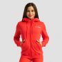 Ženska Zip Up jopica Limitless Hot Red - GymBeam M