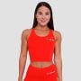 Ženski športni top BEAT Tangerine - GymBeam XL