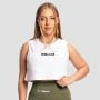 Ženski top Combat White - GymBeam S