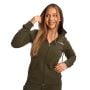Ženska Zip Up jopica Limitless Espresso - GymBeam L