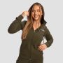 Ženska Zip Up jopica Limitless Espresso - GymBeam L