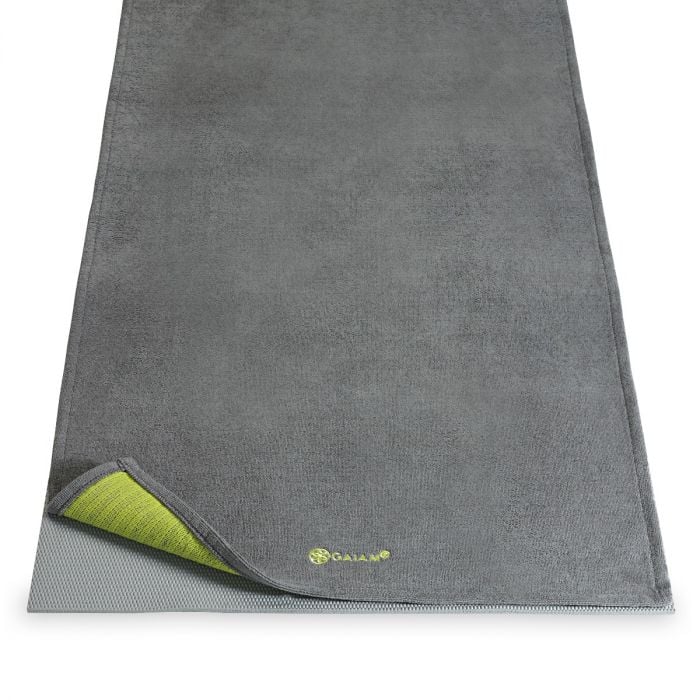 Protizdrsna brisača Yoga Mat Towel Grippy Grey - GAIAM