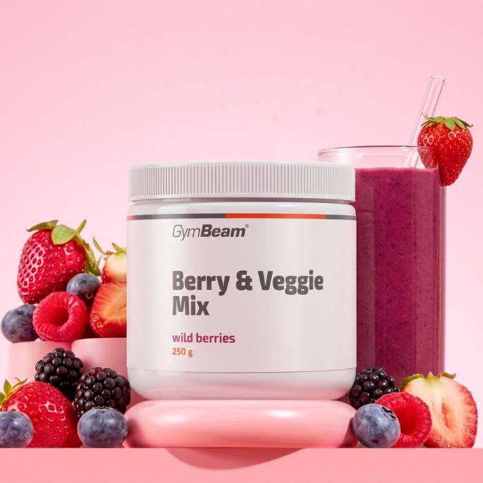 Berry & Veggie Mix - GymBeam 250 g - lemon-lime