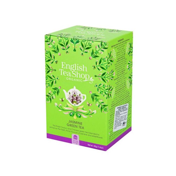 BIO Zeleni čaj z osnovo jasmina in cvetov - English Tea Shop