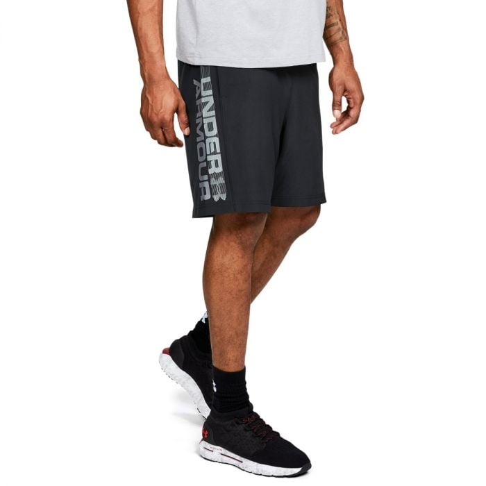 Moške kratke hlače Woven Graphic Wordmark Shorts Black - Under Armour