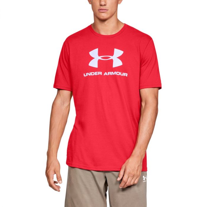 Moška majica Sportstyle Logo SS Red- Under Armour