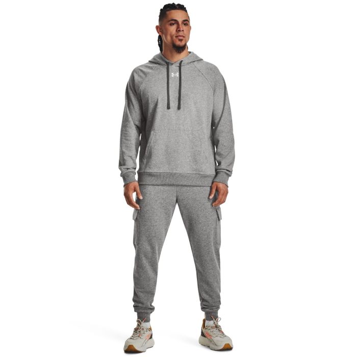 Pulover s kapuco UA Rival Fleece Grey - Under Armour XXL